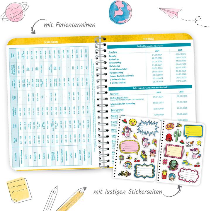 Produktbild Grundschulplaner Let's Go 24/25 (A5, Deutsch)