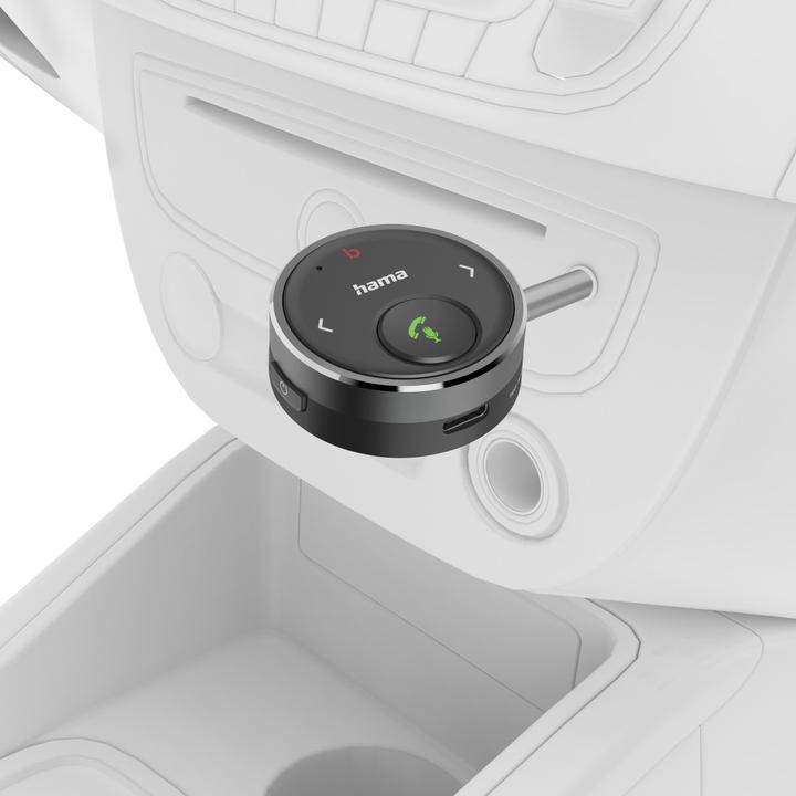 Actual product image Hama Bluetooth® receiver for car, 3.5 mm plug, voice control, hands-free operation (Receiver)