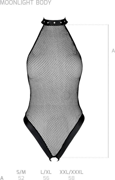 Productafbeelding Passion Body Moonlight met open kruis - Zwart (S/M)