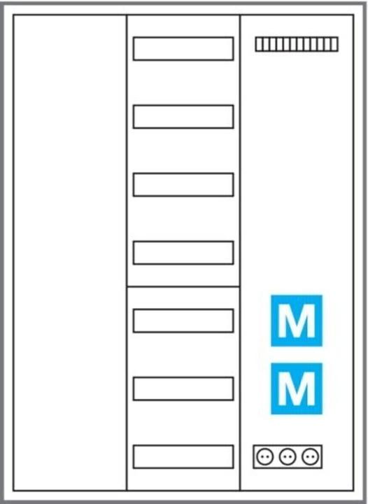 Actual product image Hager System cabinet Multimedia universZ