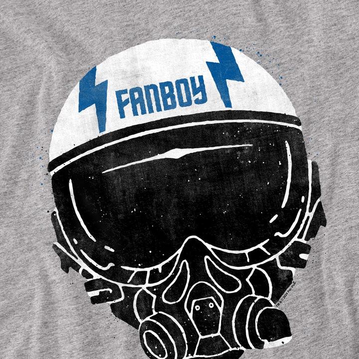 Actual product image Top Gun Unisex Adult Fanboy Helmet T-Shirt (L)