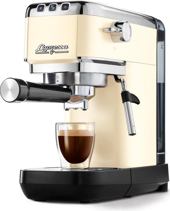 Actual product image Tchibo Lapressa" portafilter espresso machine, cream white