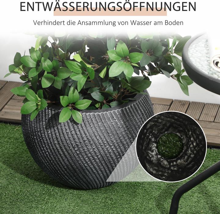 Image du produit Outsunny Pots de fleurs avec trou de drainage (40 cm)