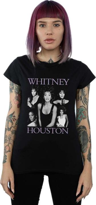 Actual product image Whitney Houston Womens/Ladies Multiple Pose Cotton T-Shirt (M)