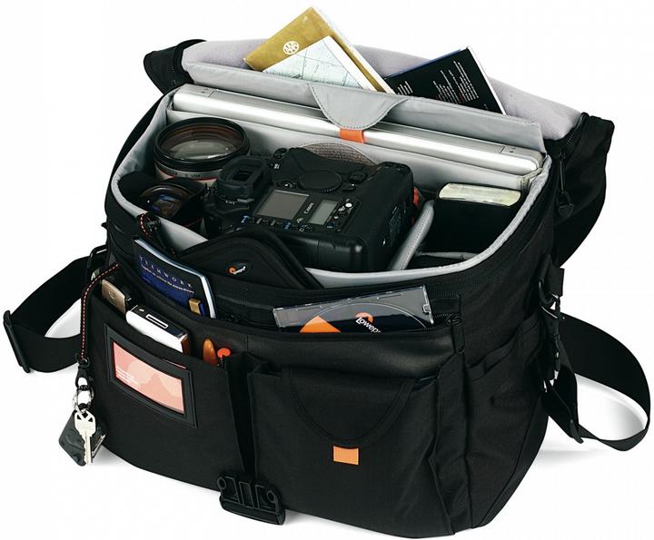 Produktbild Lowepro Stealth Reporter D550 AW, Schultertasche, Schwarz (Kamera Schultertasche)