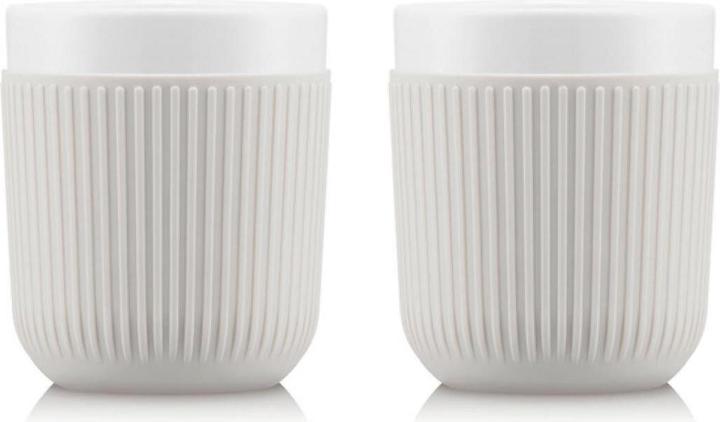 Produktbild Bodum Becher Douro Porzellan mit Silikonhülle 2 Stück 0.2 l (300 ml, 2 x)