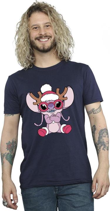 Immagine prodotto Disney Lilo & Stitch Angel Reindeer Maglietta Uomo (4XL)