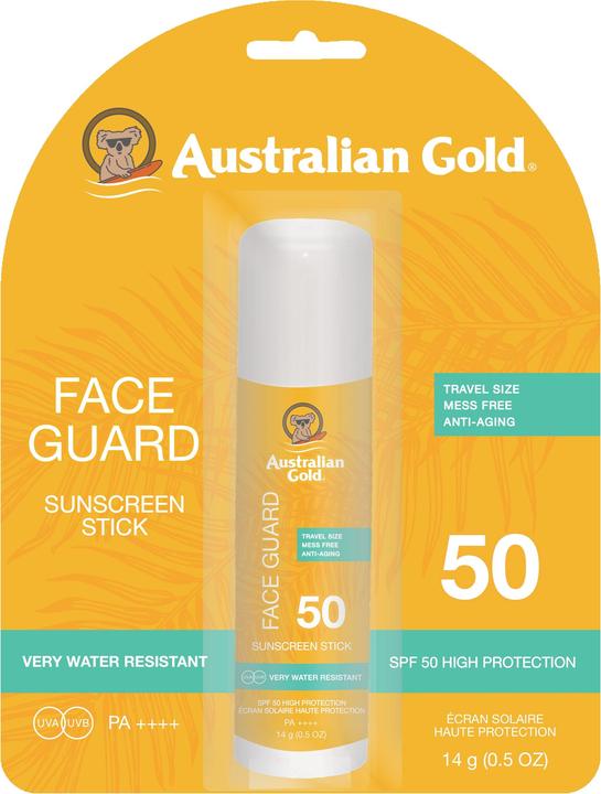 Image du produit Australian Gold Stick de protection du visage (Stick solaire, Crème solaire visage, SPF 50, 14 g)