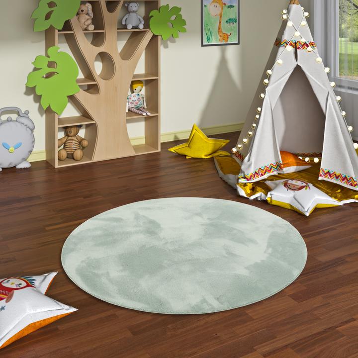 Produktbild Pergamon Kinder Super Soft Fellteppich Pearl Kids Rund (200 x 200 cm)