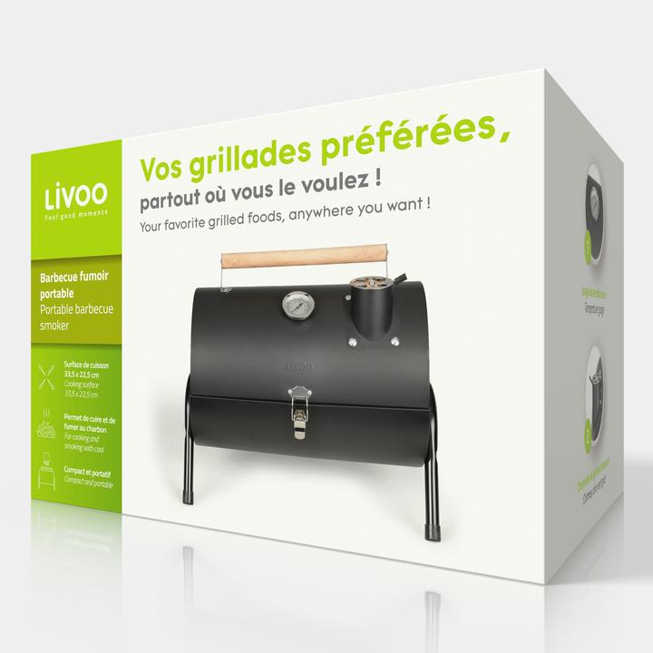 Image du produit Livoo Fumoir barbecue portable (33.50 cm)