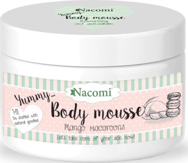Actual product image Nacomi Body Mousse Body Mousse Mango Macarons 180ml (Body cream, 150 ml)