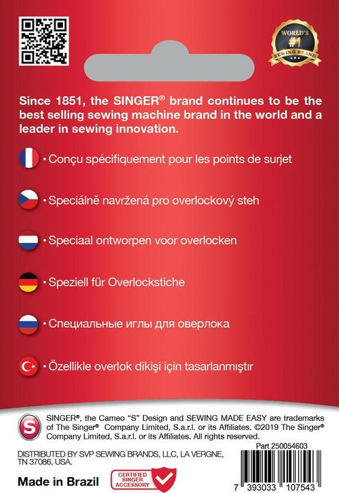 Actual product image Singer Overlock needle