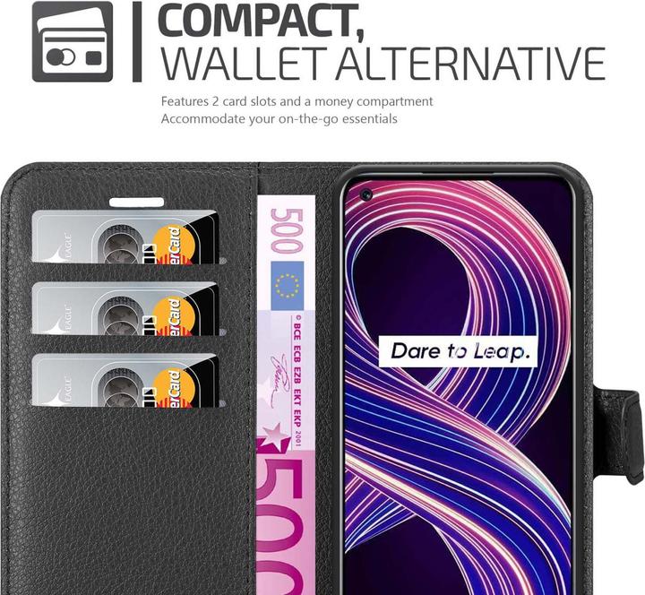 Actual product image Cadorabo Book Stand Case for Realme 8 5G / V13 / Q3 / Q3i / Narzo 30 5G (Realme Narzo 30 5G, Realme V13, Realme Q3i 5G)