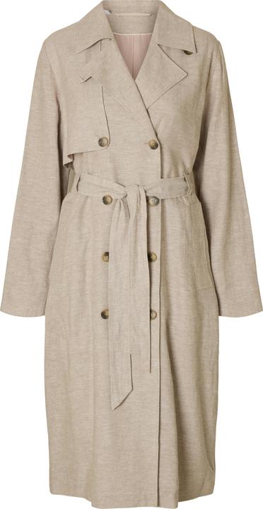 Image du produit Selected Femme Zweireihiger Leinenmix Trenchcoat (38)