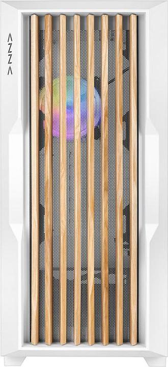 Image du produit Azza Guardian 520WW GAMING Miditower Blanc RGB Grille en bois retail (ITX, mATX, ATX)