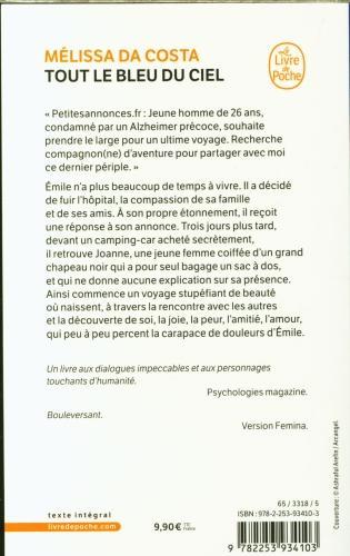 Image du produit Tout le bleu du ciel (Français, Da Costa Mélissa, 2020)