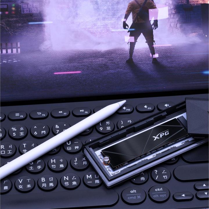 Image du produit Adata SSD 500GB PCI-E NVMe XPG Gammix S50 CORE détail (500 Go, M.2 2280)