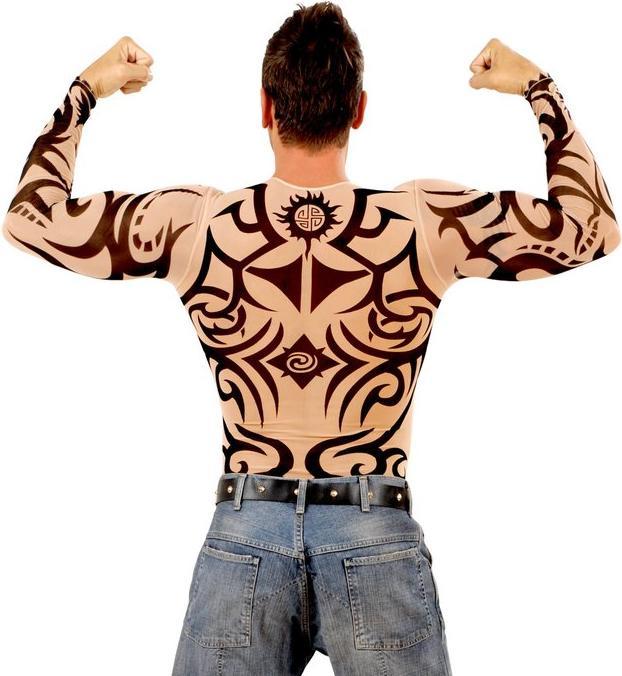 Actual product image Widmann Tattoo Shirt - Tribals (M, L)