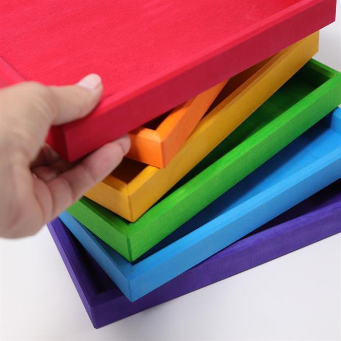Produktbild Grimm's 10134 Regenbogen Holzrahmenset