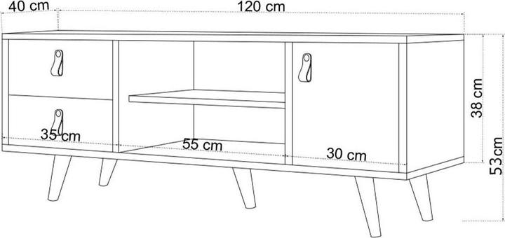 Actual product image Homitis Scott (120 x 40 x 53 cm)