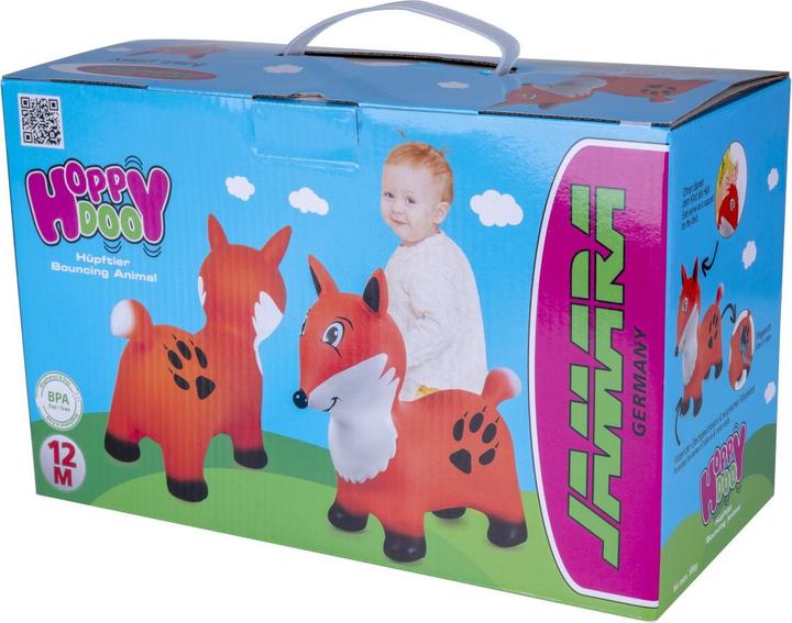 Actual product image Orange Hüpftier Fuchs mit Pumpe