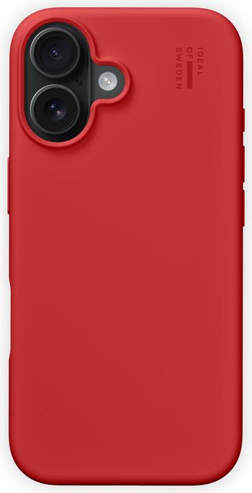 Productafbeelding iDeal Of Sweden iPhone 16 Silicone Hoesje - Rood (Apple iPhone 16)