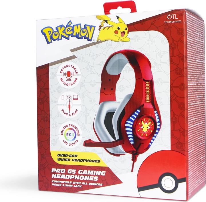 Immagine prodotto OTL Cuffie da gioco PRO G5 - Pokemon (PK0974) (Cablato)
