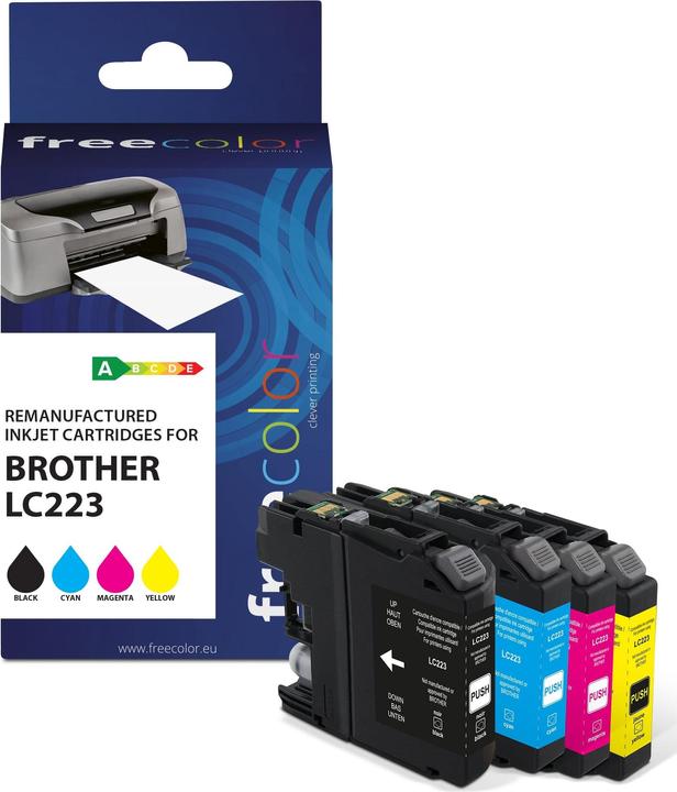 Actual product image Freecolor Brother LC223 Multiplack (M, Y, C, FC)