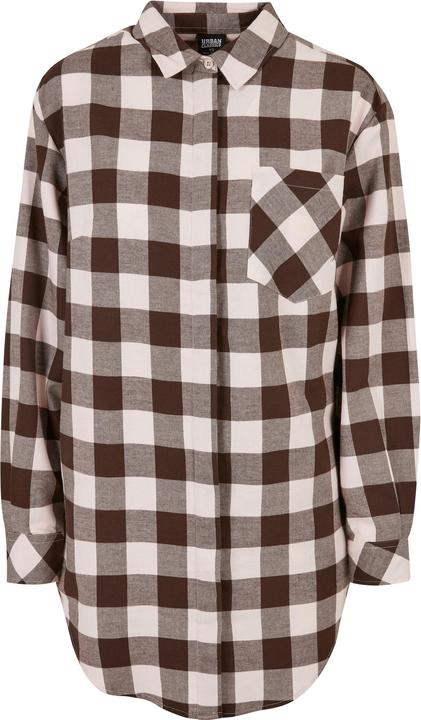 Urban Classics Ladies Oversized Check Flannel Shirt Dress