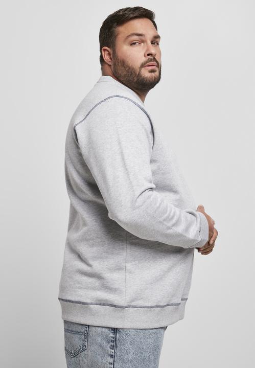 Actual product image Urban Classics Organic Contrast Flatlock Stitched Crew - 12226 (S)
