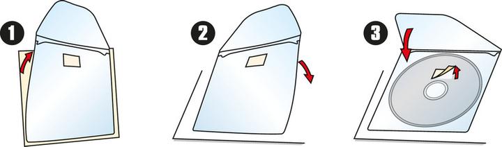 Actual product image Biella 3L CD pocket self-adhesive PP