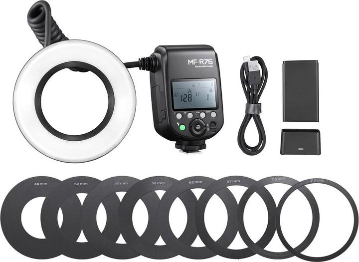Produktbild Godox MF-R76 (Makroblitz, Canon, Nikon, Sony, Fuji, Olympus, Pentax, Panasonic)