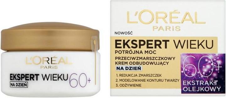 Immagine prodotto L'Oréal Paris L'Oréal Age Specialist Expert Age 60+ crema ricostituente antirughe per il giorno 50ml (50 ml, Crema da giorno)