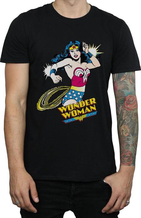 Actual product image Wonder Woman Mens Lasso Cotton T-Shirt (S)