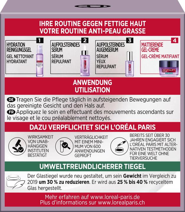 Nährwerte und Zutaten L'Oréal Paris Revitalift (50 ml, Gesichtsgel)