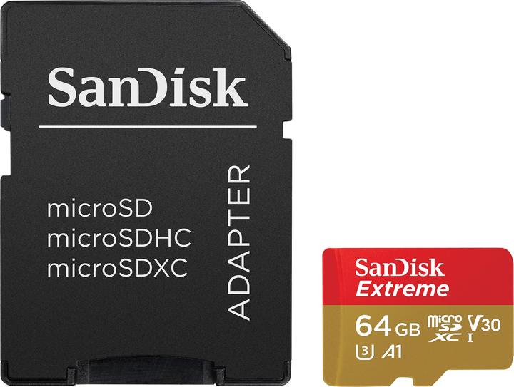 Produktbild SanDisk Extreme (64 GB, microSDXC, U3, UHS-I)