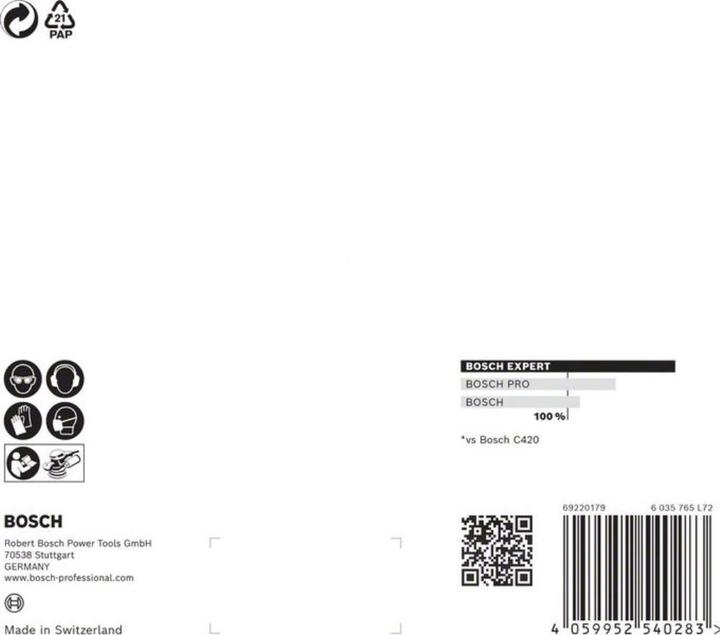 Produktbild Bosch Professional Zubehör EXPERT M480 Schleifnetz für Exzenterschleifer, 150 mm, G 100, 5 Stück (100)