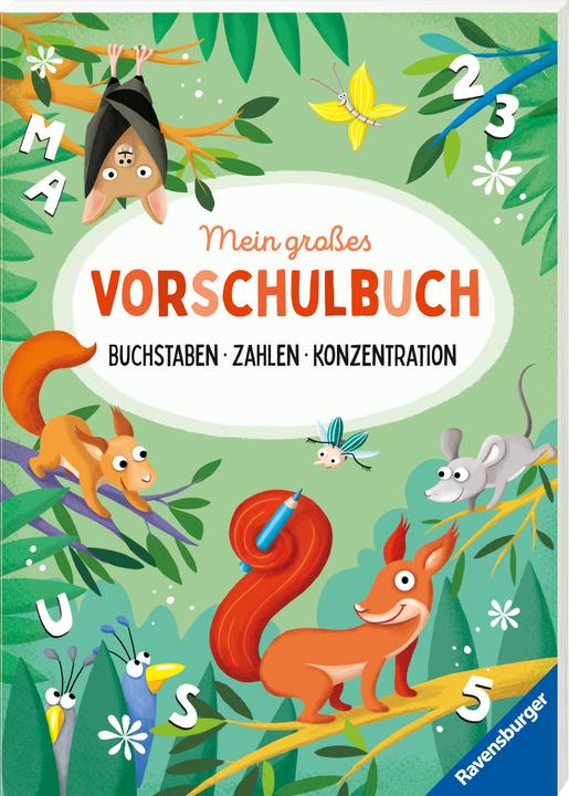 Ravensburger Mein grosses Vorschulbuch: Buchstaben Zahlen Konzentration (Allemand)