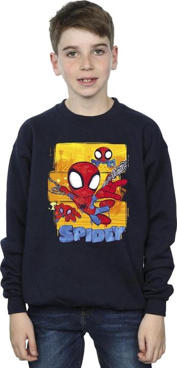 Actual product image Boys Spidey And His Amazing Friends Flying Sweatshirt (140, 146)