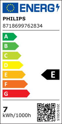 Energie-Label Philips Lampe (E14, 6.50 W, 806 lm, 1 x, E)