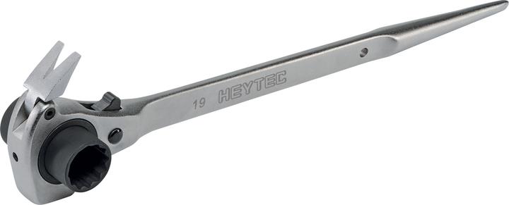 Produktbild HEYTEC Gerüstbauknarre mit Nagelzieher 19 x 22 mm