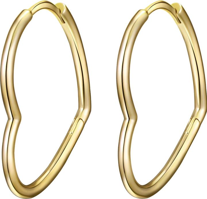 Glanzstücke München Damen Herz Sterling Silber gelbgold - 12434 (Sterling Silber)