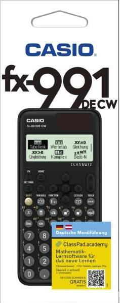 Immagine prodotto Casio FX-991DE CW (Celle solari, Batterie)