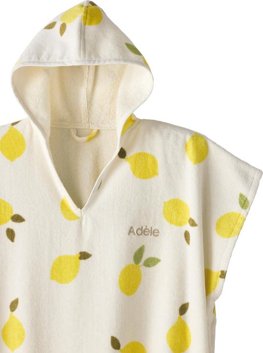 Actual product image Vertbaudet Children's bathing poncho with recycled cotton, can be personalised (104)