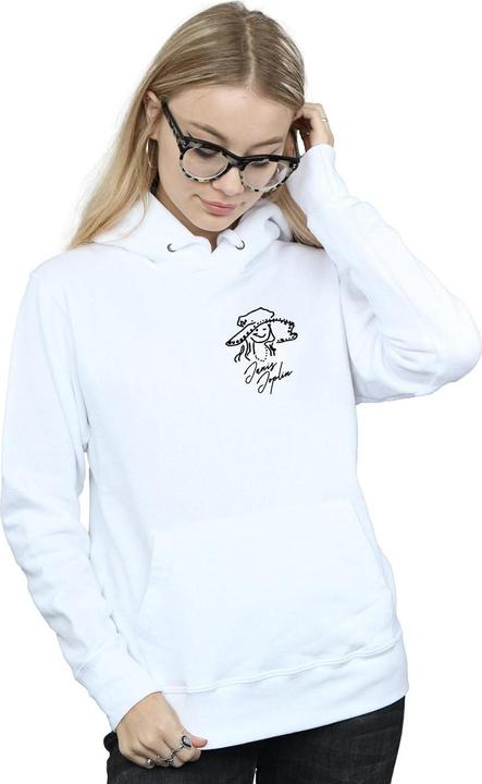 Actual product image Janis Joplin Womens/Ladies Outline Sketched Hoodie (XL)