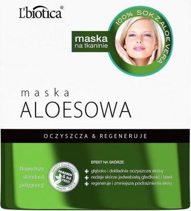 Produktbild L´Biotica L'BIOTICA Aloe Vera Maske auf Stoff - reinigt & regeneriert 23ml (23 ml)
