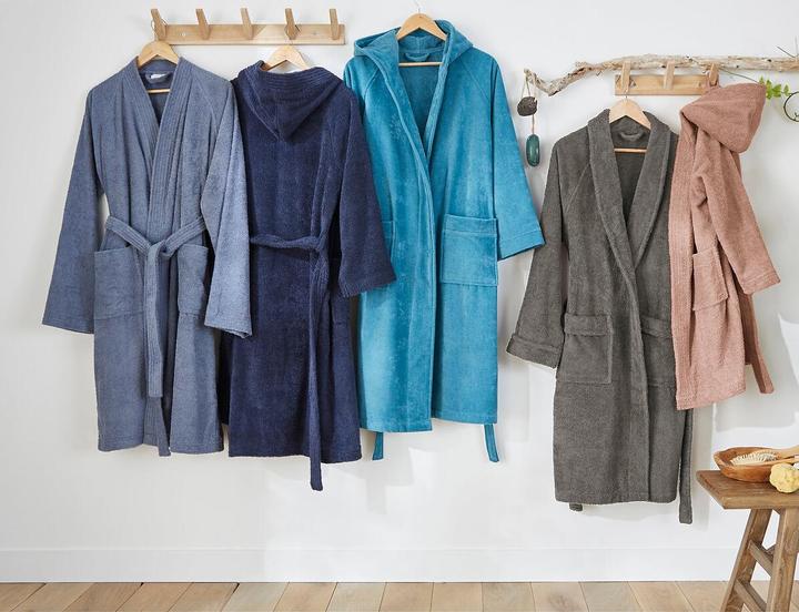 Produktbild La Redoute Interieurs Peignoir éponge col kimono 450g/m² (34)