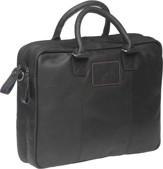 Immagine prodotto New Looxs BORSA BICI SANTOS IN PELLE NERA 13,5L IN PELLE 40X31X11CM (13.50 l)