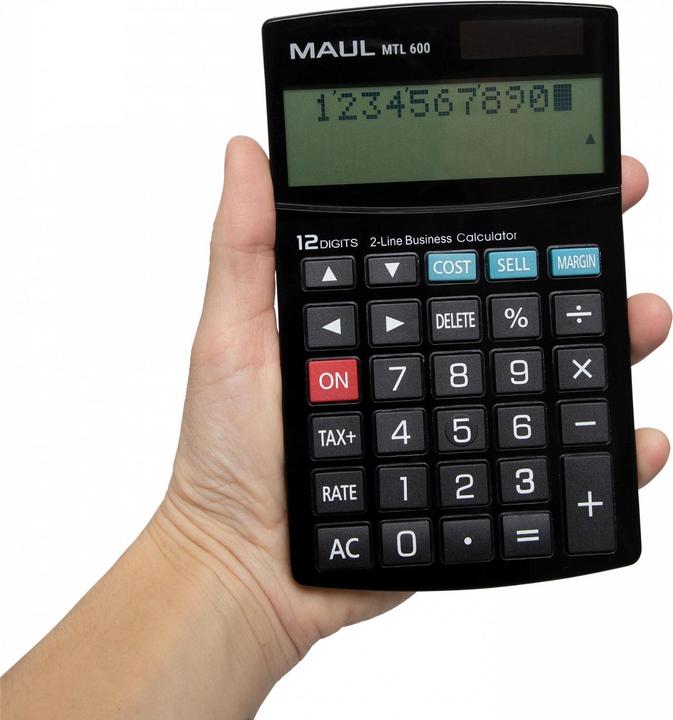Actual product image Maul Calculator MTL600 Black (Solar cells)