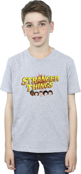 Produktbild Netflix Stranger Things Comic Heads TShirt Jungen (140, 146)